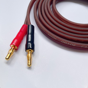 Cuivre pur <span class=keywords><strong>HIFI</strong></span> Hi-Fi haute fidélité haut-parleur fiche banane câble <span class=keywords><strong>de</strong></span> connexion haut-parleur câble amplificateur <span class=keywords><strong>de</strong></span> puissance Audio fiche banane - Product Image 4