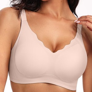 Reggiseno Push-Up Senza Cuciture OEM per <span class=keywords><strong>Donna</strong></span>, Supporto Morbido Senza Ferretto, Traspirante, Copertura Completa per Seni Grandi - Product Image 3
