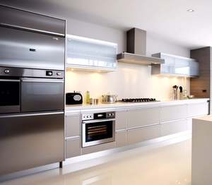 Aisdecor Entrega directa Gabinete modular personalizado Estilo de diseño moderno Muebles de cocina para el hogar Armarios de cocina - Product Image 1