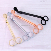 Ciseaux à mèche de bougie en acier inoxydable personnalisables avec logo, coloris Or, Noir, Argent, Or Rose, pour découpe laser DIY, Outils d'entretien des bougies