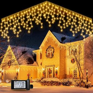 <span class=keywords><strong>Luces</strong></span> <span class=keywords><strong>de</strong></span> carámbanos <span class=keywords><strong>originales</strong></span> para exteriores, RGB, 5 V, LED, <span class=keywords><strong>Navidad</strong></span>, efecto <span class=keywords><strong>de</strong></span> nieve, brillantes, con certificado CE, nuevo diseño - Product Image 5