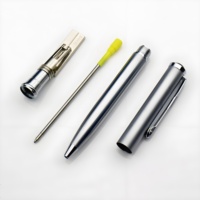Stylo de sceau de nom personnalisé en métal stylo de sceau personnel auto-encreur personnalisé stylo de tampon en caoutchouc avec tampon pour signature