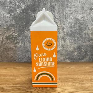 Uniek Geïnspireerde Feest Decoratieve Grappige Kleurrijke Melkpak Vorm Sinaasappelsap Keramische Vaas - Product Image 5