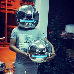 Casque Boule Disco Miroir avec Télécommande et Contrôle des Couleurs, Accessoire de Costume pour Noël, Soirées Dansantes, Bars, Clubs, Fêtes, Raves et Spectacles - Product Image 5