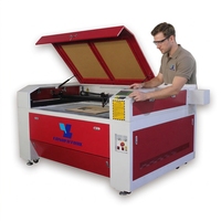 Machine de découpe laser CO2 de type portique, automatique, pour acrylique, verre, bois et matériaux non métalliques, équipement de gravure CNC refroidi par eau