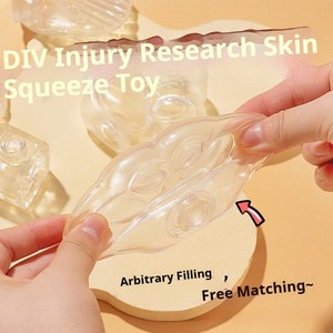 Xiaohongshu - Pelota Hueca Transparente Ultra Suave de TPR para Aliviar el Estrés, Hazlo Tú Mismo, el Más Vendido - Product Image 3