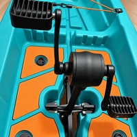 Accessoire de kayak à pédales en spirale en plastique pour kayak et bateau de pêche, poids brut de 45 kg, composants en mousse vendus séparément