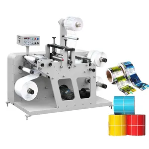 Machine de découpe rotative et de refendage d'étiquettes de haute précision de haute qualité pour le papier d'autocollants d'étiquettes auto-adhésives
