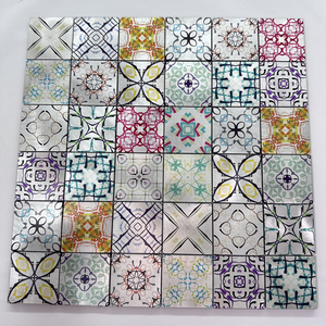 SANIPRO colore misto fatto a mano soggiorno piastrelle bagno stampa a getto d'inchiostro modello Peel <span class=keywords><strong>e</strong></span> bastone Backsplash parete mattonelle di mosaico - Product Image 6