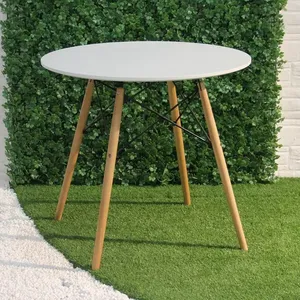 Modern Portable Dining Table and Chairs Metal Home Furniture Dining Room Furniture Use Metal for Villa Apartment Home Bar 1 Set - Product Image 3