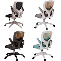 Chaise de bureau ergonomique en maille pour conférence, vente en gros usine, avec appui-tête 3D et accoudoirs, confortable pour usage prolongé sur ordinateur, pour étudiants et pause déjeuner