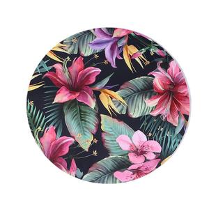 Ensemble de sets de table et de sous-verres à motif floral, ronds, en MDF, isolants thermiquement, durables, pour salle à manger, origine Wenzhou - Product Image 4