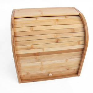 Boîte à pain en bambou Xingda, double couche, couleur naturelle, tiroir de rangement de cuisine, armoire anti-poussière - Product Image 2
