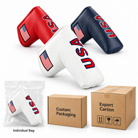 Housse de putter de golf personnalisée avec logo sur mesure, étui professionnel en cuir PU imperméable pour putter de golf, vente en gros OEM
