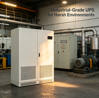 3 Fazlı Düşük Frekanslı Online UPS 380V 10KVA - 160KVA PF0.9 IP31 IP42 40kA Akım Korumalı Çift Şebeke Bağlantılı Endüstriyel Kullanım İçin