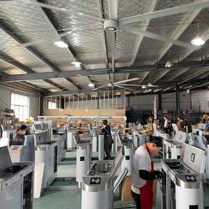 Биометрическая система контроля доступа и учета рабочего времени: турникет с распознаванием лиц, распашной шлагбаум из нержавеющей стали, защита IP54 - Product Image 3