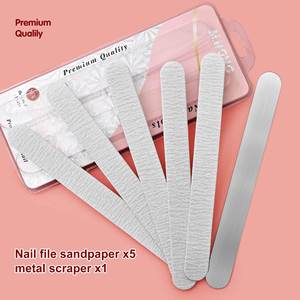 Nouvel ensemble de remplacement de limes à ongles en éponge EVA double face, grain 180, polies et multi-facettes, pour salon de manucure, avec bande abrasive en papier de verre - Product Image 4