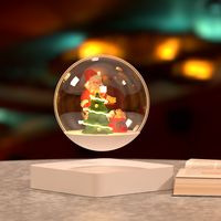 Lámpara Nocturna Magnética de Levitación Aitana con Control Táctil, Hecha a Mano en Plástico, Regalo de Navidad para Niños, Familia, Hogar, Oficina, Escritorio