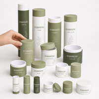 Emballages personnalisables en tube de papier kraft pour rouge à lèvres, déodorant, lotion, crème pour le visage, contenants cylindriques en carton cosmétique