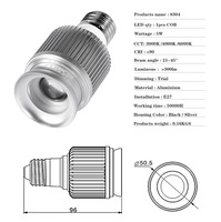 Spot encastré LED 5W moderne, CRI 97 élevé, dimmable, multi-angle de faisceau, 3000K, pour décoration de restaurant, corps en aluminium, sur rail