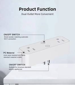 TY-2211W-US US Smart <b>Plug</b> Outlet Socket Surge Protector 10A Wall Mount Outlet Extender Multi <b>Plug</b> With Tray - Product Image 5