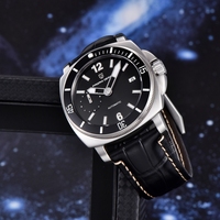 Montres automatiques mécaniques carrées uniques pour hommes PAGANI DESIGN PD-1820, saphir, acier inoxydable, étanches pour hommes