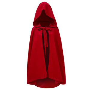Yi Xiaoyi – ensemble de costumes d'Halloween, capes à capuche rouges et noires pour enfants et parents, accessoires de déguisement médiévaux unisexes - Product Image 3
