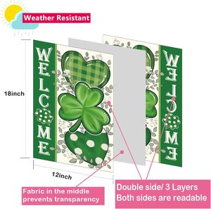 Ensemble <span class=keywords><strong>de</strong></span> 12 drapeaux <span class=keywords><strong>de</strong></span> jardin d'Halloween personnalisés, double face, 12 x 18 pouces, drapeau <span class=keywords><strong>de</strong></span> jardin pour Thanksgiving, Noël, Saint-Valentin, Pâques, extérieur - Product Image 6