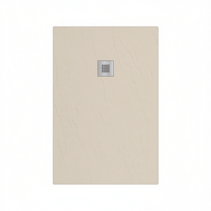 Receveur de douche rectangulaire en béton 70 x 80 cm avec drainage pour salle de bain - Product Image 3