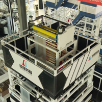 Équipement de soufflage de film ABA multicouche, machine de production automatique de film plastique à enroulement automatique