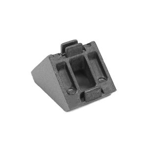 CE承認20x20アルミニウム三角形溶接装飾角度ブラケットブラックナイロンキャップ付き - Product Image 6