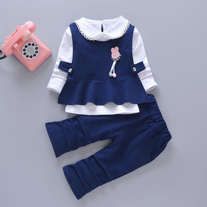 ベストセラーの0-4歳の女の子の宝物セット2023新しい子供服の女の子かわいい長袖春と秋のカジュアル - Product Image 5