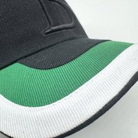 Gorra de Béisbol de Alta Calidad con Bordado 3D, 6 Paneles, Personalizable, de Dos Tonos, Unisex, con Visera Sandwich, Estilo Boston