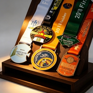 Medallón de carrera único con serigrafía personalizada, aleación de zinc con cinta de sublimación para medalla atlética icónica de maratón - Product Image 5