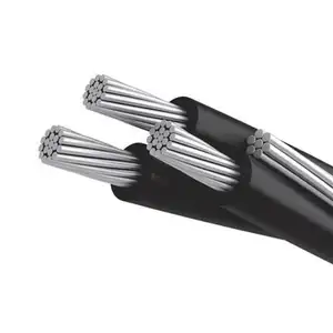 Kabel Daya ABC Aluminium 3 Fase 4 Harga Kawat, Aluminium Tegangan Rendah PVC XLPE 0.6/1KV Kabel ABC