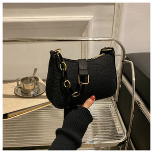 Felt Women Shoulder <b>Bag</b> Luxury Chain Handbag Fashion Exquisite Shopping <b>Underarm</b> <b>Bag</b> for Women - Product Image 5