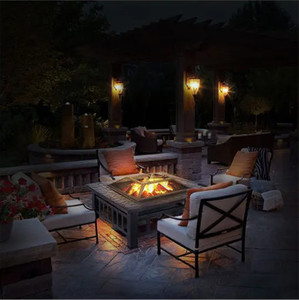 Propane Gas Fireplace & Outdoor <b>Fire</b> <b>Pit</b> with Auto Ignitor <b>Smokeless</b> for Camping & Garden Supplies From Vietnam - Product Image 2