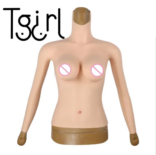 Tgirl No Oil Silicone Breast Forms Mastectomy Halfbody Cosplay Prosthesi Transvestite