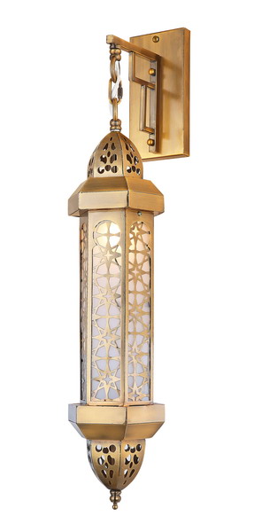 Handmade arabic style lighting iron lamp decorative wall lamp