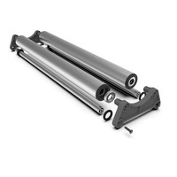 Support de matériaux de rouleau de vinyle Support de rouleau de matériau de film de média mobile de 45mm de large avec une bonne capacité de charge