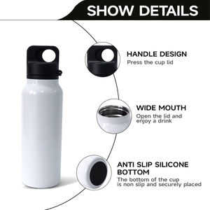 <span class=keywords><strong>Prix</strong></span> de gros d'usine OEM Cadeau fiole à vide en acier inoxydable 304 Couvercle de presse portable isolé Bouteille de sports nautiques sans BPA - Product Image 5