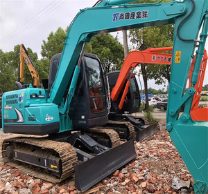 Mini-excavatrice Kobelco Sk75 Sk55 d'occasion de haute qualité, 7,5 tonnes, avec moteur et moteur principal, prix bas à Shanghai - Product Image 2