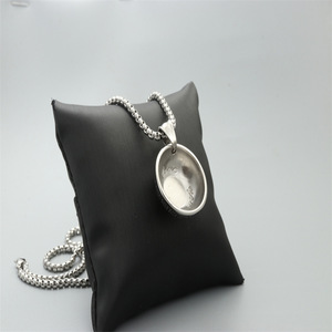 <b>Small</b> Bowl Pendant <b>Necklace</b> Stainless Steel Unisex Fashionable Silver White Gift Jewelry - Product Image 2