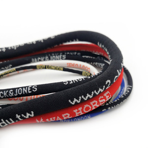 Sangle en nylon personnalisée, ronde, jacquard, avec lettres, pour accessoires vestimentaires - Product Image 2