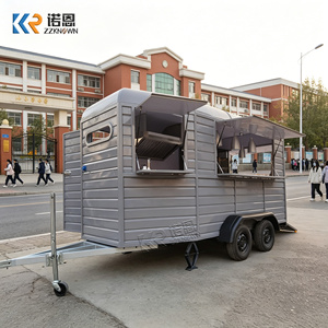 Remolque de Comida Móvil, Carritos de Hot Dogs, Remolques de Comida con Gabinetes, Remolque Multifuncional <span class=keywords><strong>para</strong></span> Bodega, Camión de Comida Totalmente Equipado - Product Image 2