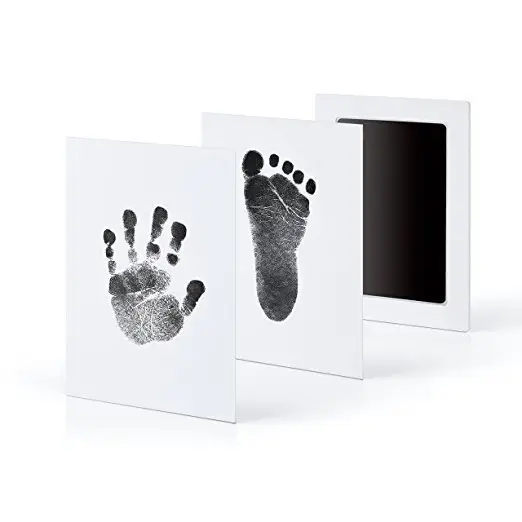 Neonato Keepsake Memory Gift Infant Baby Handprint Footprint Dog Paw Makers Touch Ink Pad Kit per il piede della mano del bambino