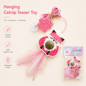 ของเล่นแมวแบบแขวนรูปสุนัขจิ้งจอกพร้อมขนนกสำหรับแมวเลี้ยงในบ้าน - Product Image 5