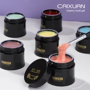 Caixuan Creamy Build Gel 42 Colors Wholesale UV /LED 1KG Packing Light Blue Build Gel For Nail Extension