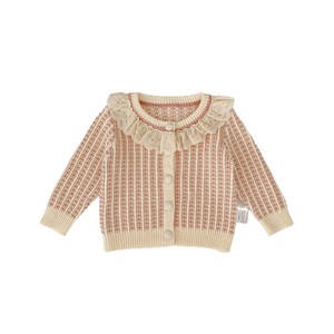 Suéter <span class=keywords><strong>de</strong></span> Bebé <span class=keywords><strong>para</strong></span> Primavera y Otoño 2026, Cárdigan <span class=keywords><strong>de</strong></span> Punto con <span class=keywords><strong>Cuello</strong></span> <span class=keywords><strong>de</strong></span> Encaje <span class=keywords><strong>para</strong></span> Niña, Suéter Versátil <span class=keywords><strong>de</strong></span> Algodón, Prendas Superiores <span class=keywords><strong>para</strong></span> Bebé - Product Image 5