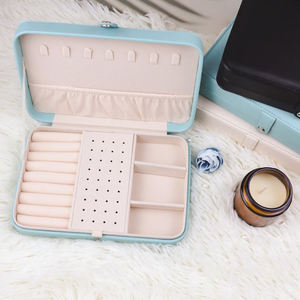 Estuche Organizador de Joyas de Viaje de Cuero PU Pequeño con Logotipo Personalizado, Almacenamiento de Joyas para Pendientes y Collares, Material de PC - Product Image 5